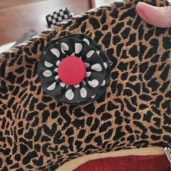 Silver Plum Handbag Purse/Backpack Bag Magnet Close Tassel Decor, EC - Picture 6 of 9